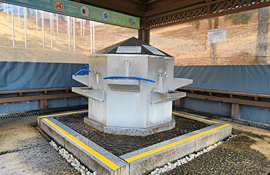 사격장 본관동주차장 옆 지하수 시설 모습