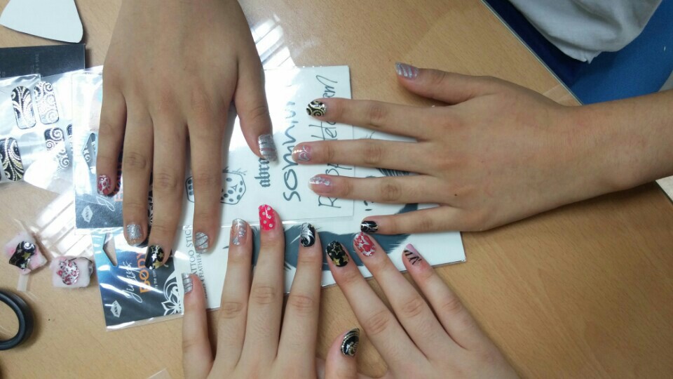 도계중 손관리 받으세요^^ 네일아트반_2
