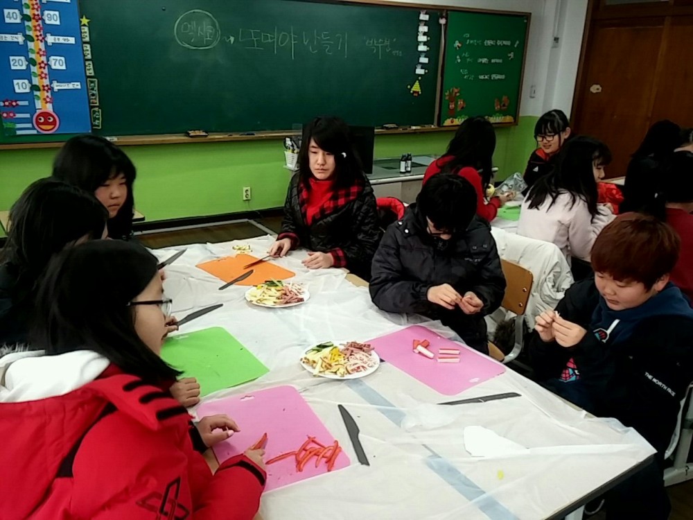 도계초 겨울방학 [두드리캠프 2탄 또띠야 만들기]_4