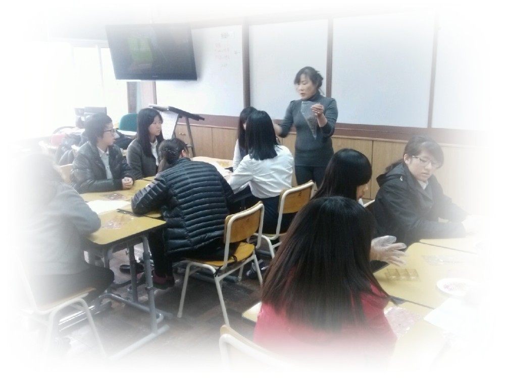 진해여자중학교 달콤한 하루^^ 쵸콜릿만들기 _1