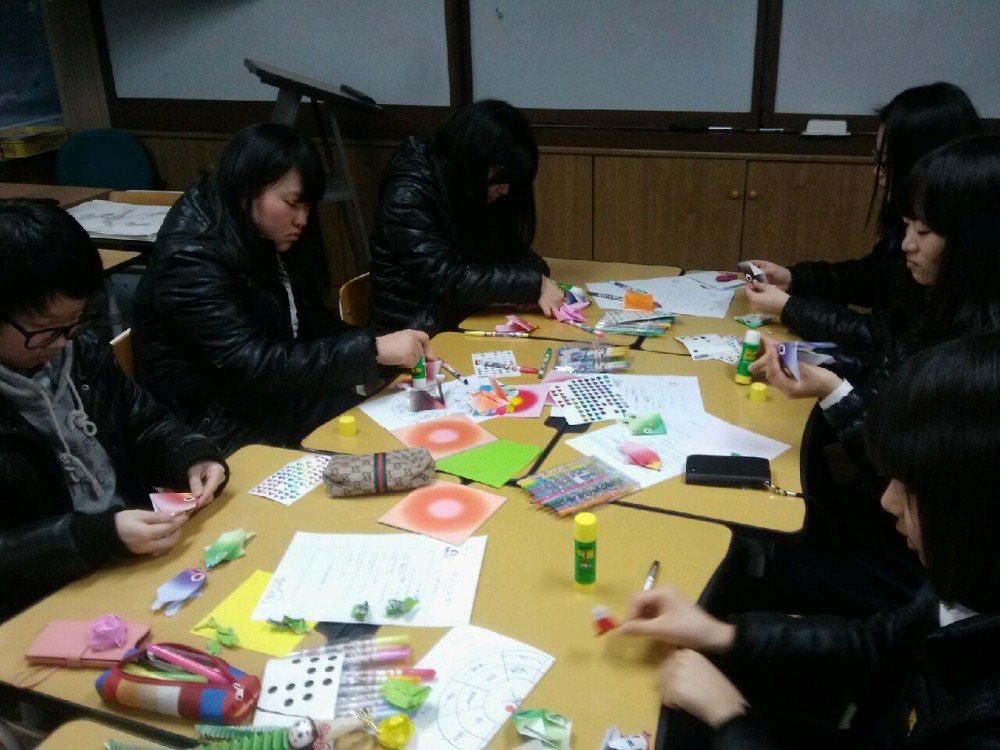 진해여자중학교 미술치료+종이접기 _4