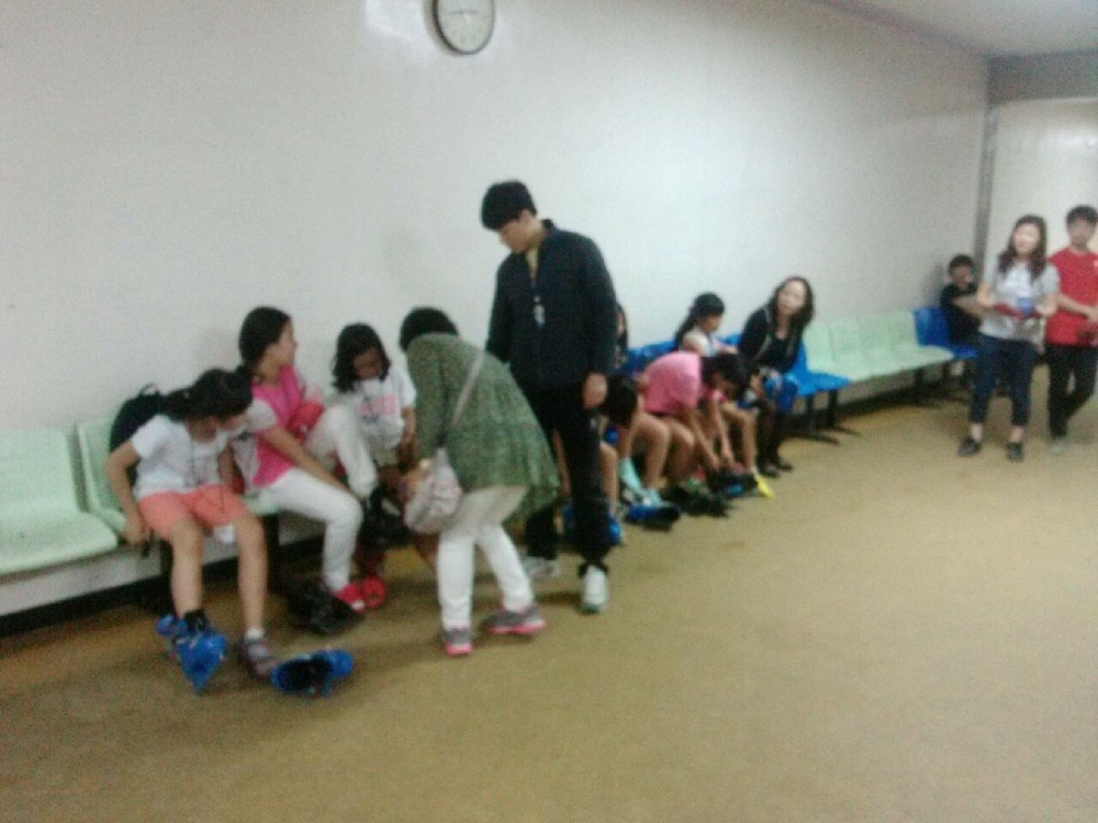 자여초등학교 빙상장 체험 _1