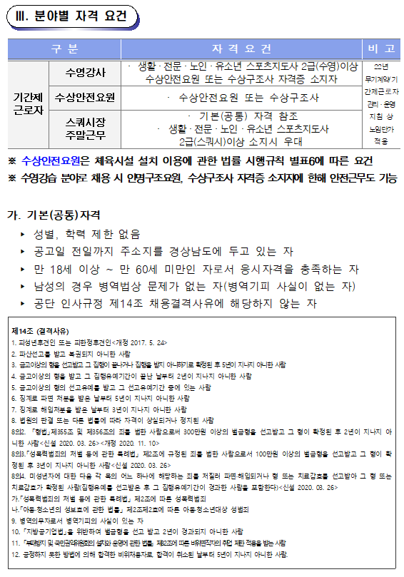 [마산합포스포츠센터]기간제근로자(초단시간) 모집 공고_2