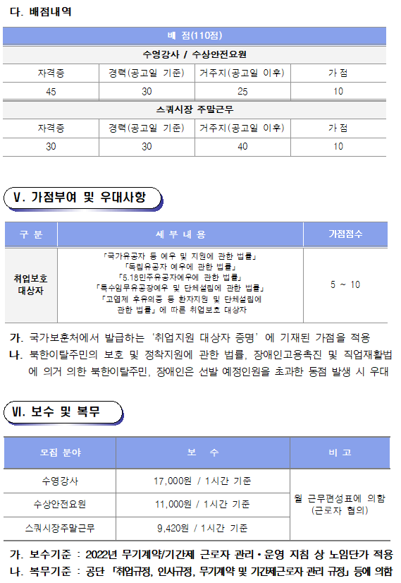 [마산합포스포츠센터]기간제근로자(초단시간) 모집 공고_4