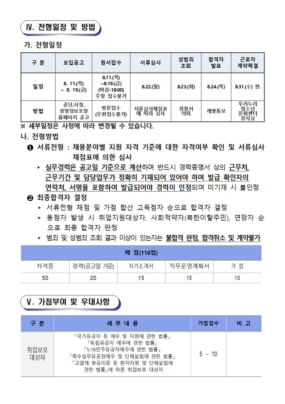 〔우리누리청소년문화센터〕우리누리청소년문화센터 강사 모집 공고_3
