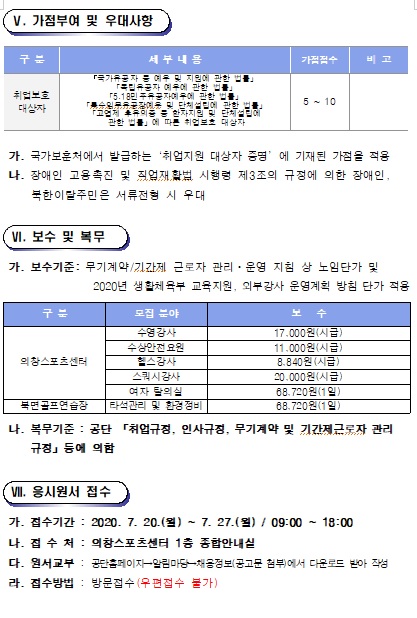 의창스포츠센터 대체인력풀 모집 공고_4