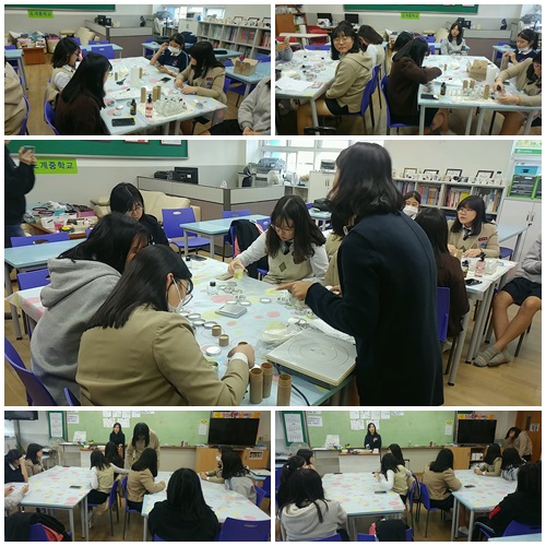 도계중 봉사동아리 재능기부 봉사활동(10.31)_1