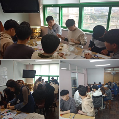 명서중학교 100%핸드메이드 패브릭가방 _1